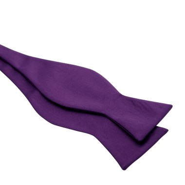 Noeud papillon homme à nouer. Violet aubergine